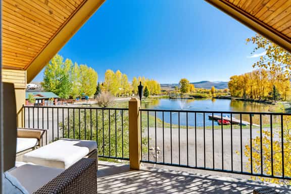 Riverstone Cabin | Waterfront Deck on the Pond, Private River Access, Pool & Hot Tub - Image 1